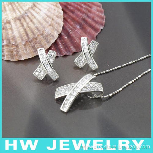 40618 factory 925 sterling silver jewellery sets